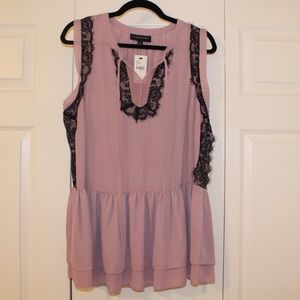 NWT Lane Bryant peplum top